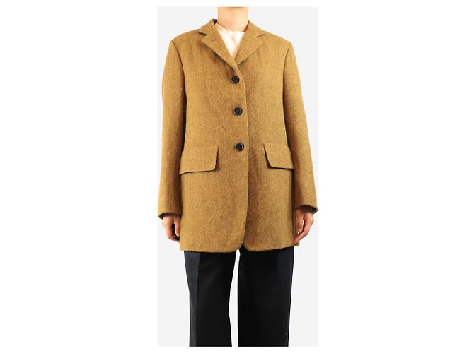 Autre Marque Harris Tweed Blazer senfgelb - size UK 10 - Ansicht 3