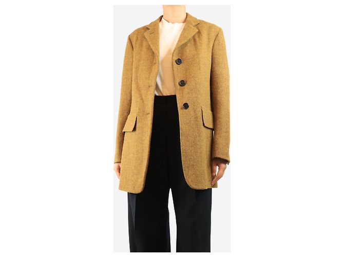 Autre Marque Harris Tweed Blazer senfgelb - size UK 10 - Ansicht 4