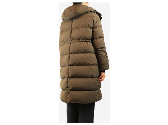 Herno Abrigo puffer con capucha caqui - size UK 10 Castaño - vista 2