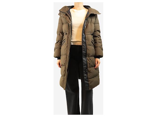Herno Abrigo puffer con capucha caqui - size UK 10 Castaño - vista 4