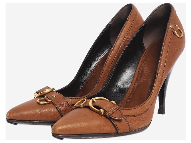 Burberry Décolleté marroni a punta - size EU 36 (UK 3) Marrone - vista 2