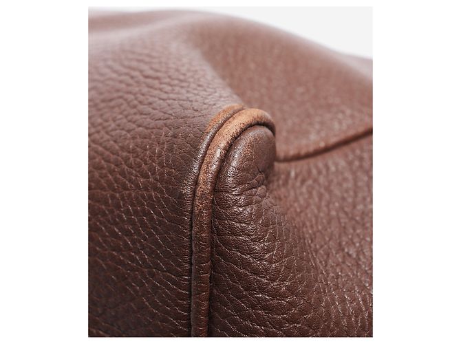Giorgio Armani Borsa tote in pelle con struttura marrone - vista 4