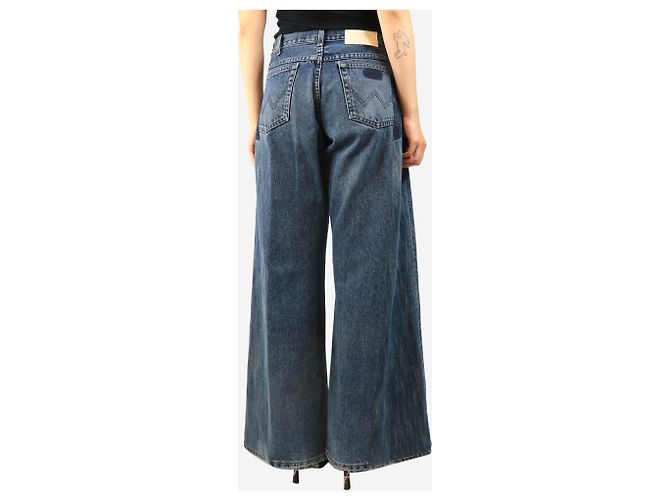 Autre Marque Vaqueros wide-leg azules - size UK 10 - vista 3