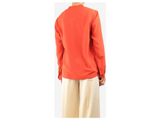 Stella Mc Cartney Blusa de seda naranja - size UK 10 - vista 2