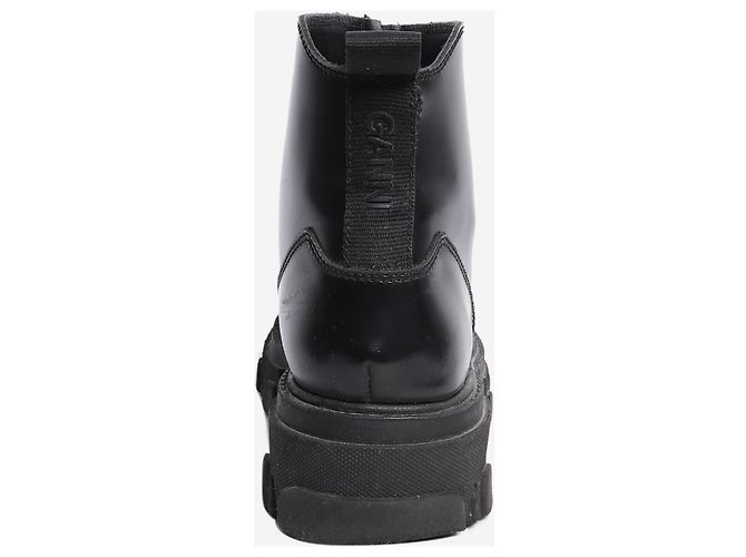 Ganni Schwarze Chunky Boots - Größe EU 40 (UK 7) - Ansicht 3