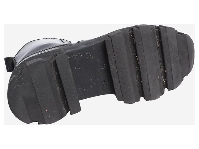 Ganni Schwarze Chunky Boots - Größe EU 40 (UK 7) - Ansicht 6
