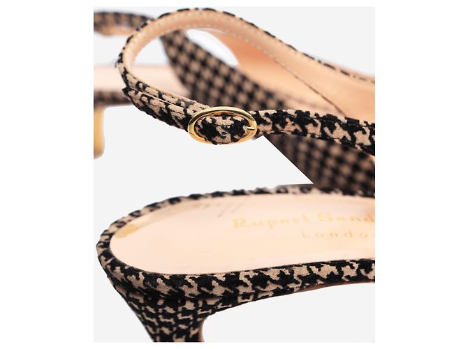 Rupert Sanderson Décolleté slingback pied-de-poule neutro e nero - taglia EU 40 - vista 5
