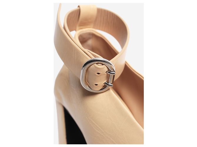 Jil Sander Butter yellow pointed-toe pumps - size EU 37.5 (UK 4.5) - view 4