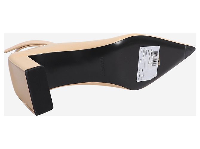 Jil Sander Butter yellow pointed-toe pumps - size EU 37.5 (UK 4.5) - view 6