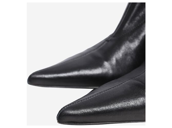 Jil Sander Schwarze spitze Stiefeletten - Größe EU 38 (UK 5) - Ansicht 4