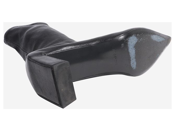 Jil Sander Schwarze spitze Stiefeletten - Größe EU 38 (UK 5) - Ansicht 6