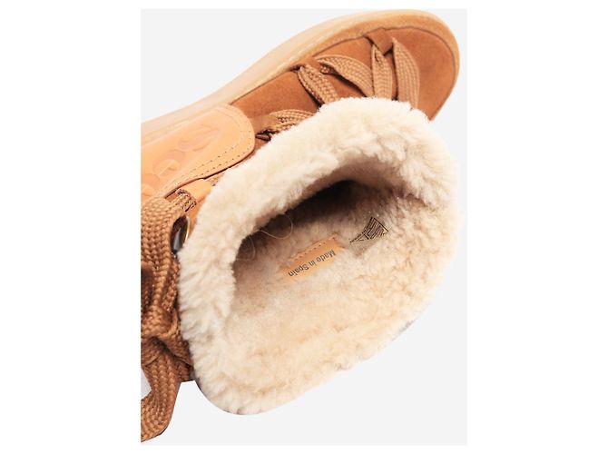 Chloé Brown shearling winter boots - size EU 39 (UK 6) - view 5