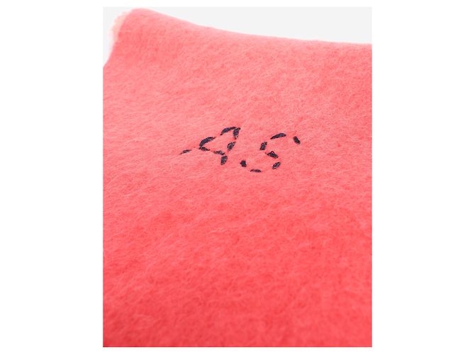 Acne Écharpe en mohair dégradé rose - vue 2