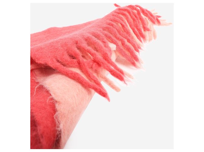 Acne Écharpe en mohair dégradé rose - vue 4