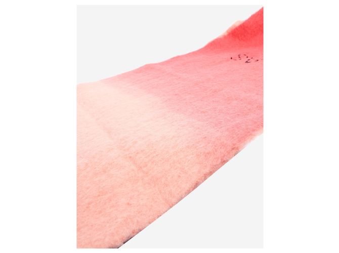Acne Écharpe en mohair dégradé rose - vue 5