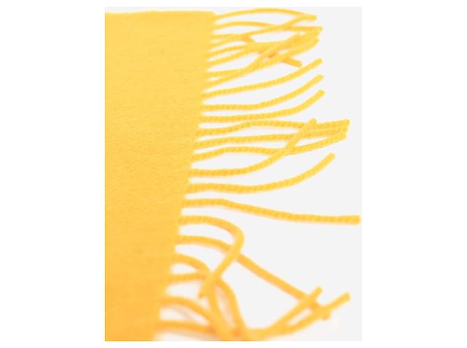 Burberry Sciarpa in cashmere gialla Giallo - vista 3