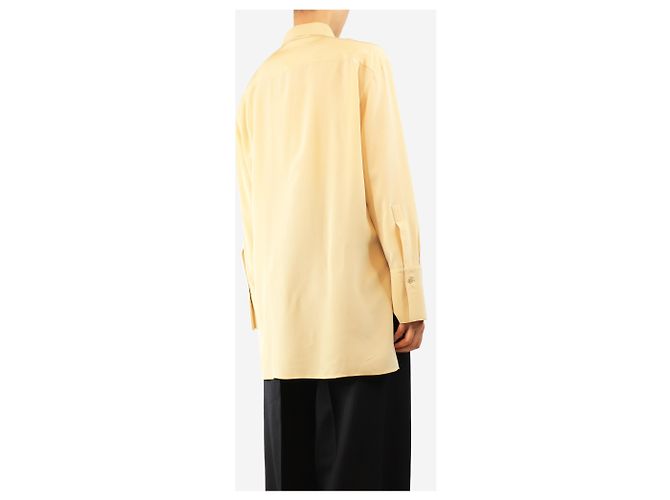 Joseph Seidenbluse Creme - Größe UK 12 Roh - Ansicht 2