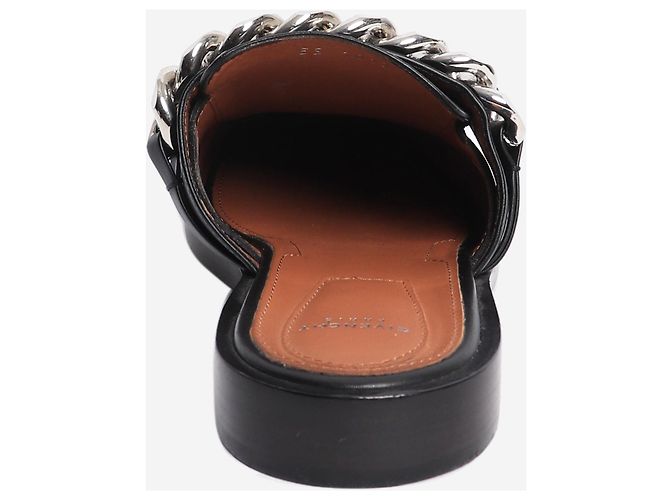 Givenchy Mules basse con catena nere - size EU 39 Nero - vista 4
