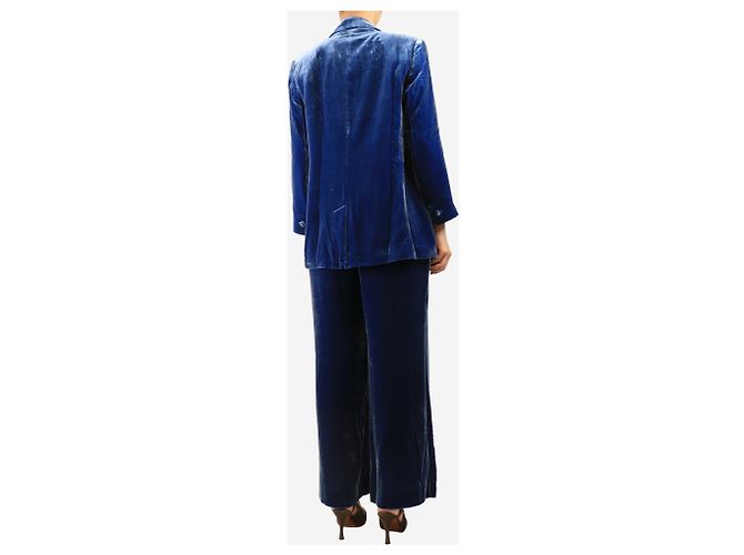 Maliparmi Completo due pezzi in velluto blu - size M - vista 2