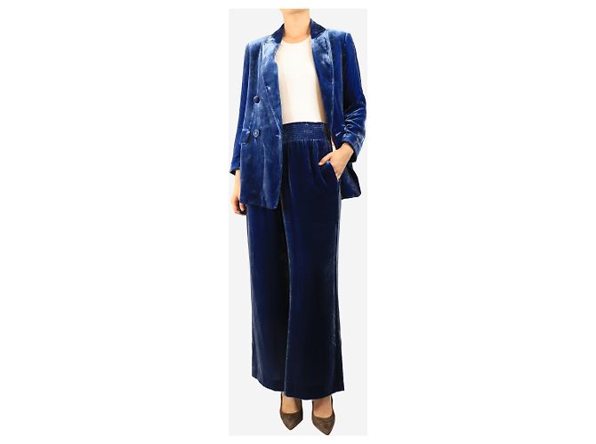Maliparmi Completo due pezzi in velluto blu - size M - vista 4