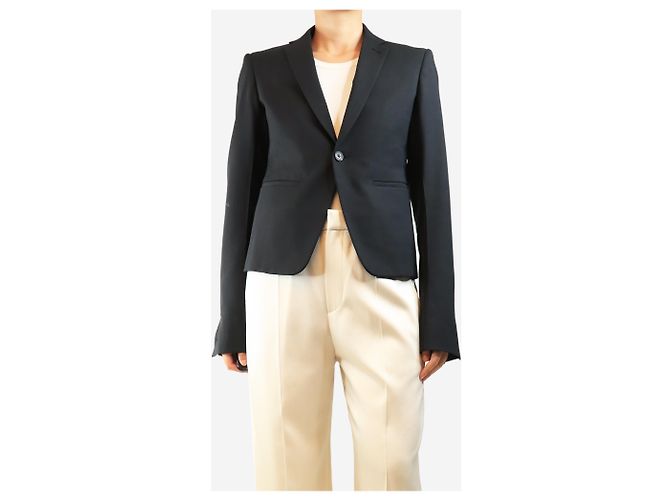 Rick Owens Schwarzer Wollblazer - size UK 14 - Ansicht 3