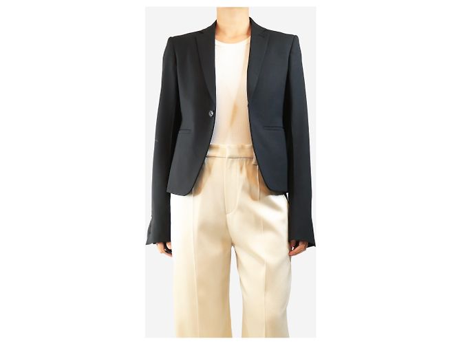 Rick Owens Schwarzer Wollblazer - size UK 14 - Ansicht 4
