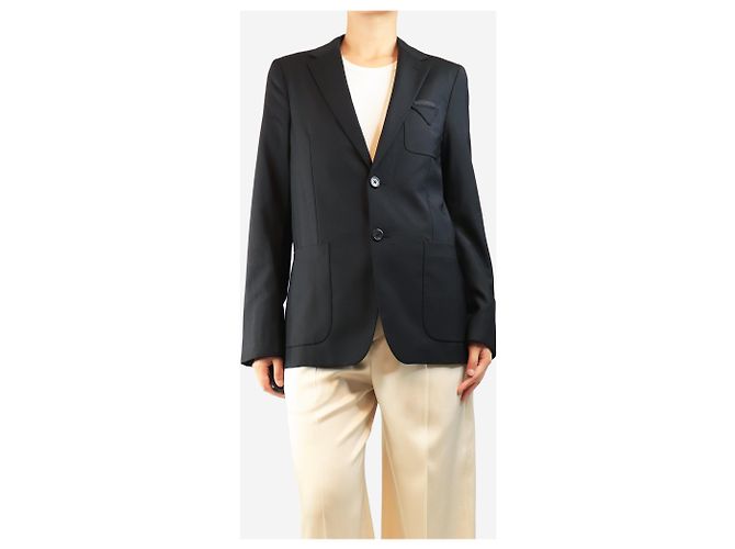 Prada Black wool-blend blazer - size UK 14 - view 3