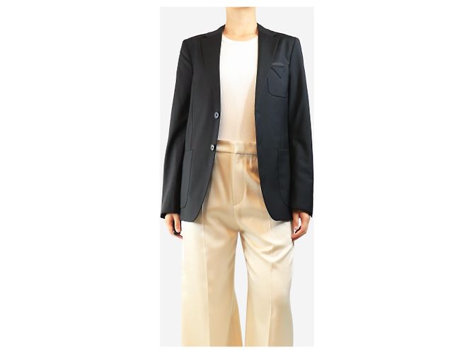 Prada Black wool-blend blazer - size UK 14 - view 4