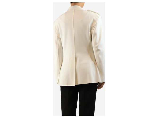 Norma Kamali Giacca elasticizzata bianca - size M Bianco - vista 2