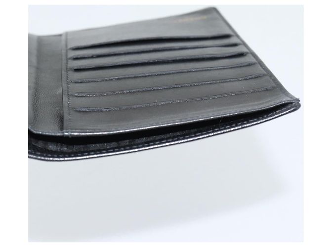 CHANEL COCO Mark Long Wallet Caviar Skin Black Gold CC - vista 18