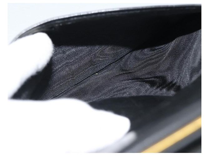 CHANEL COCO Mark Long Wallet Caviar Skin Black Gold CC - vista 19