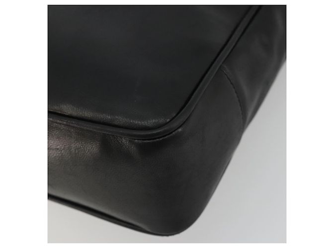 CHANEL COCO Mark Tote Bag Leather Black Gold CC - vista 15