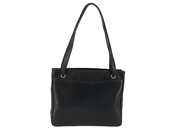 CHANEL COCO Mark Tote Bag Leather Black Gold CC - vista 2