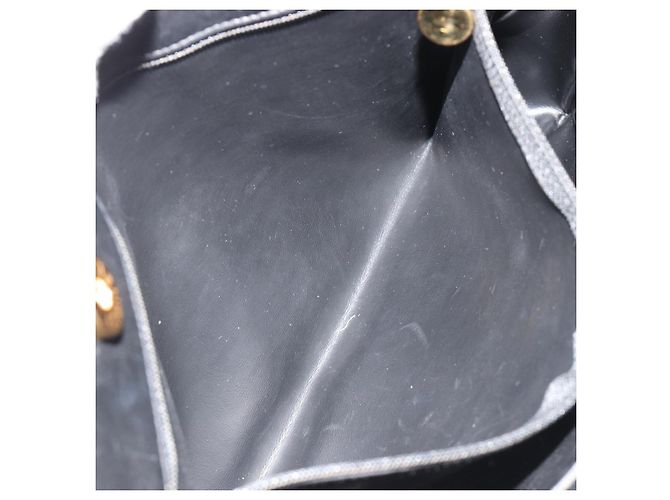 CHANEL COCO Mark Tote Bag Leather Black Gold CC - vista 21