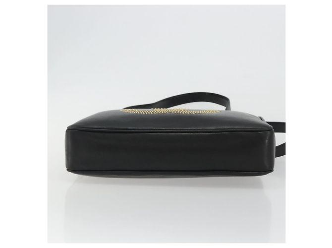 CHANEL COCO Mark Tote Bag Leather Black Gold CC - vista 5