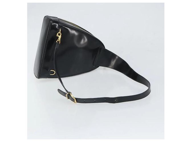 Bamboo Zaino Gucci in pelle nera con bambù - vista 7