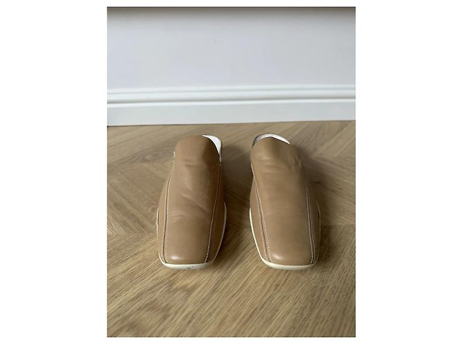 Prada Leder Mules Beige Karamell - Ansicht 3