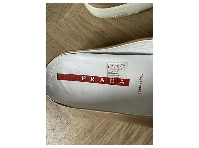 Prada Leder Mules Beige Karamell - Ansicht 7