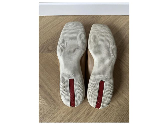 Prada Leder Mules Beige Karamell - Ansicht 9