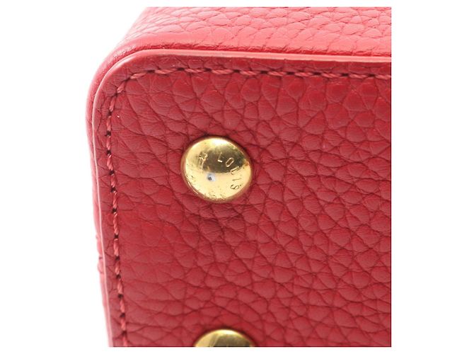 Borsa a mano 2-Way Louis Vuitton Capucines Mini Rosso - vista 10