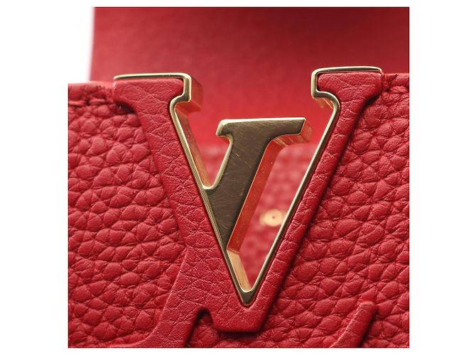 Borsa a mano 2-Way Louis Vuitton Capucines Mini Rosso - vista 6