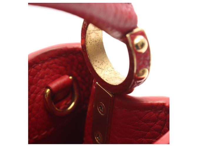 Borsa a mano 2-Way Louis Vuitton Capucines Mini Rosso - vista 7