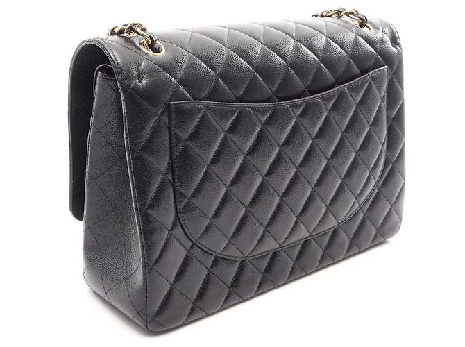 Timeless Borsa a tracolla Chanel Matelassé Classic Maxi Double Flap Nero - vista 2