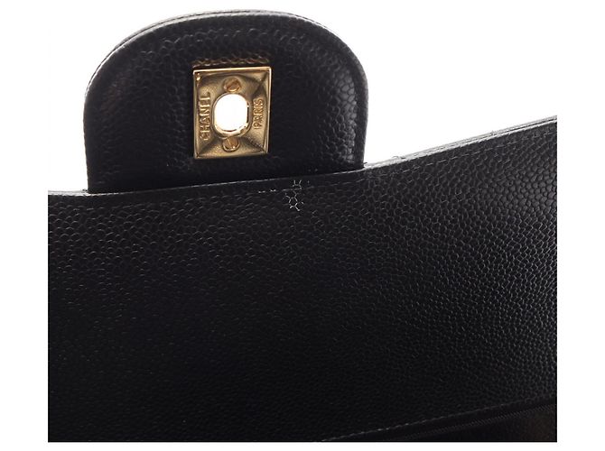 Timeless Borsa a tracolla Chanel Matelassé Classic Maxi Double Flap Nero - vista 7