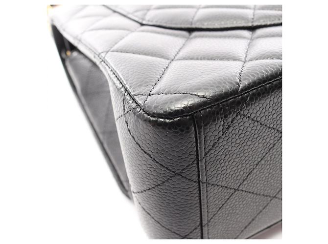 Timeless Borsa a tracolla Chanel Matelassé Classic Maxi Double Flap Nero - vista 8