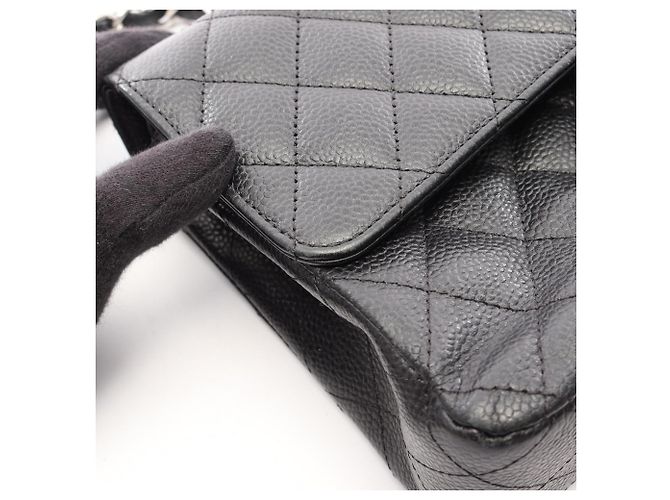 Timeless Borsa a tracolla Chanel Matelassé Double Flap Nero - vista 10