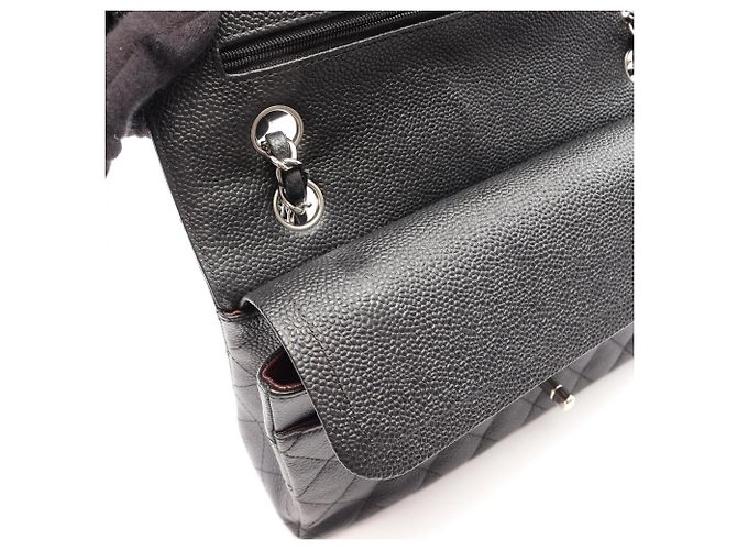 Timeless Borsa a tracolla Chanel Matelassé Double Flap Nero - vista 8