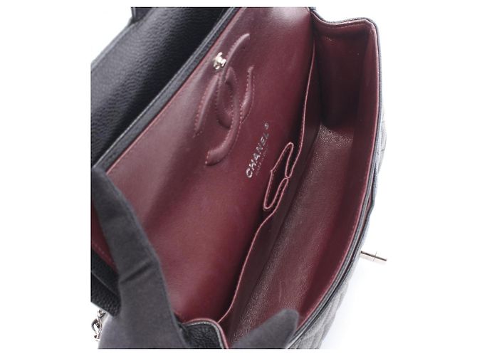 Borsa a tracolla Chanel Matelassé Double Flap Nero - vista 3