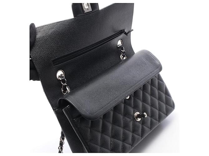 Borsa a tracolla Chanel Matelassé Double Flap Nero - vista 7