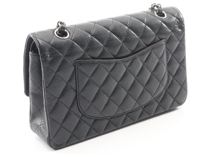 Borsa a tracolla Chanel Matelassé Double Flap Nero - vista 2